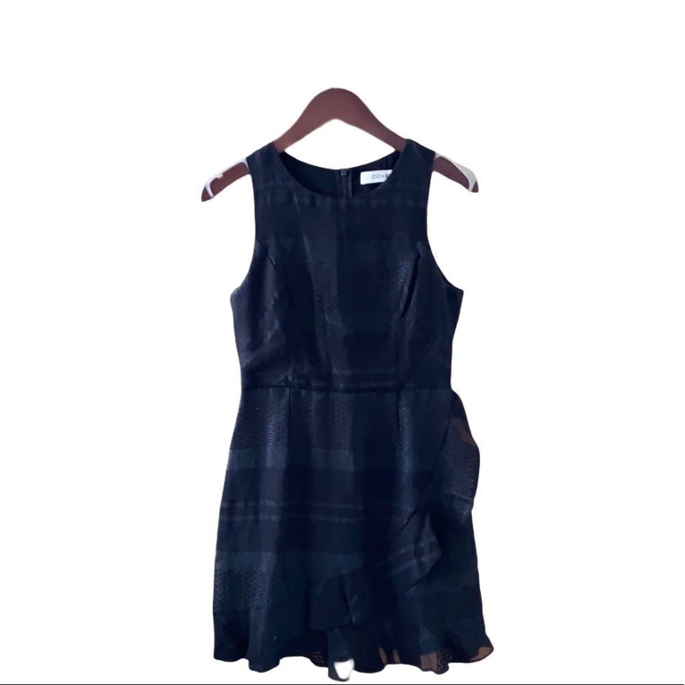 💙DO+BE  Wrap Skirt Sleeveless‎ Dress Black Size S